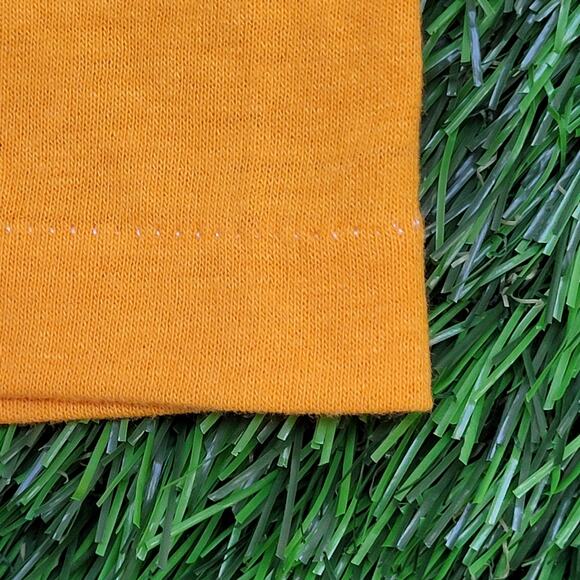 Vintage New-York University Shirt S/M 18x24 Yellow Cropped - Picture 12 of 12